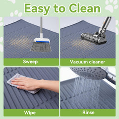 PTAZSCTC Tapis litière silicone 47x35 — imperméable et facile à nettoyer
