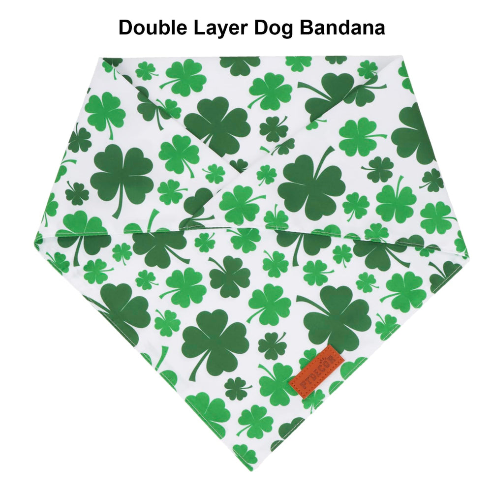 Bandana PTDECOR Saint-Patrick grande taille - ajustement confortable pour grands chiens.