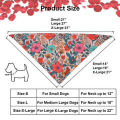 Bandana floral PTDECOR imprimé avec détails chic.