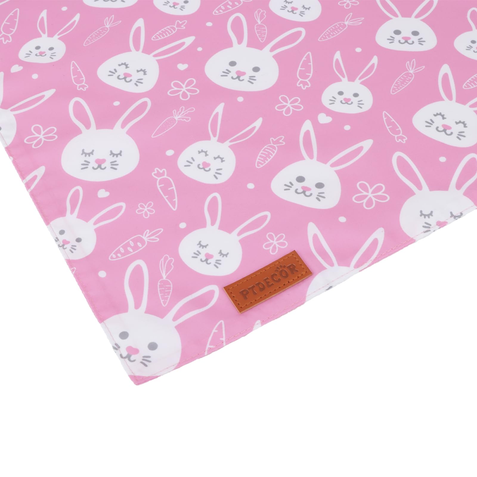 PTDECOR bandana paques rose deux-paquets, duo mignon pour chiens femelles.
