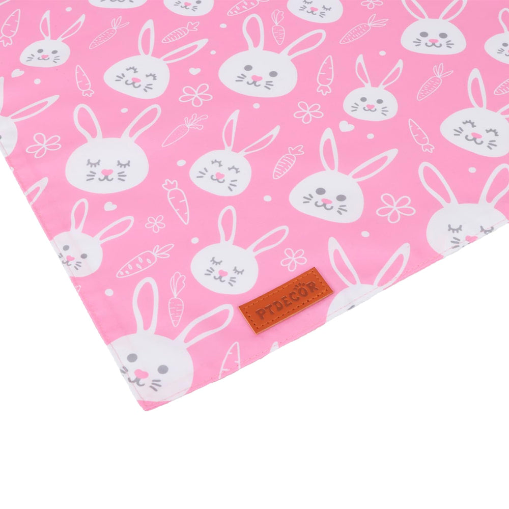 PTDECOR bandana paques rose deux-paquets, duo mignon pour chiens femelles.