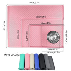 Tapis anti-débordement Ptlom en silicone, garde les surfaces propres.