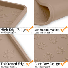 Grand format Ptlom convient chiens et chats pour repas et eau.