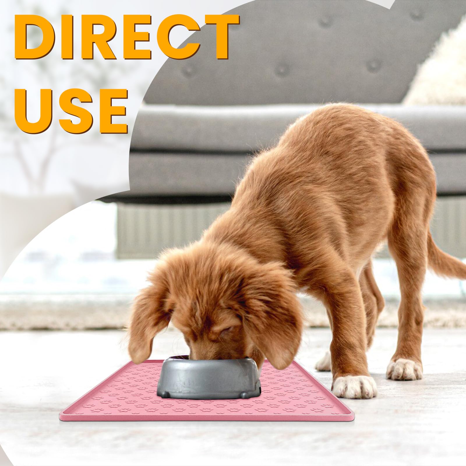 Ptlom tapis-nourrissage silicone, facile à nettoyer et durable.