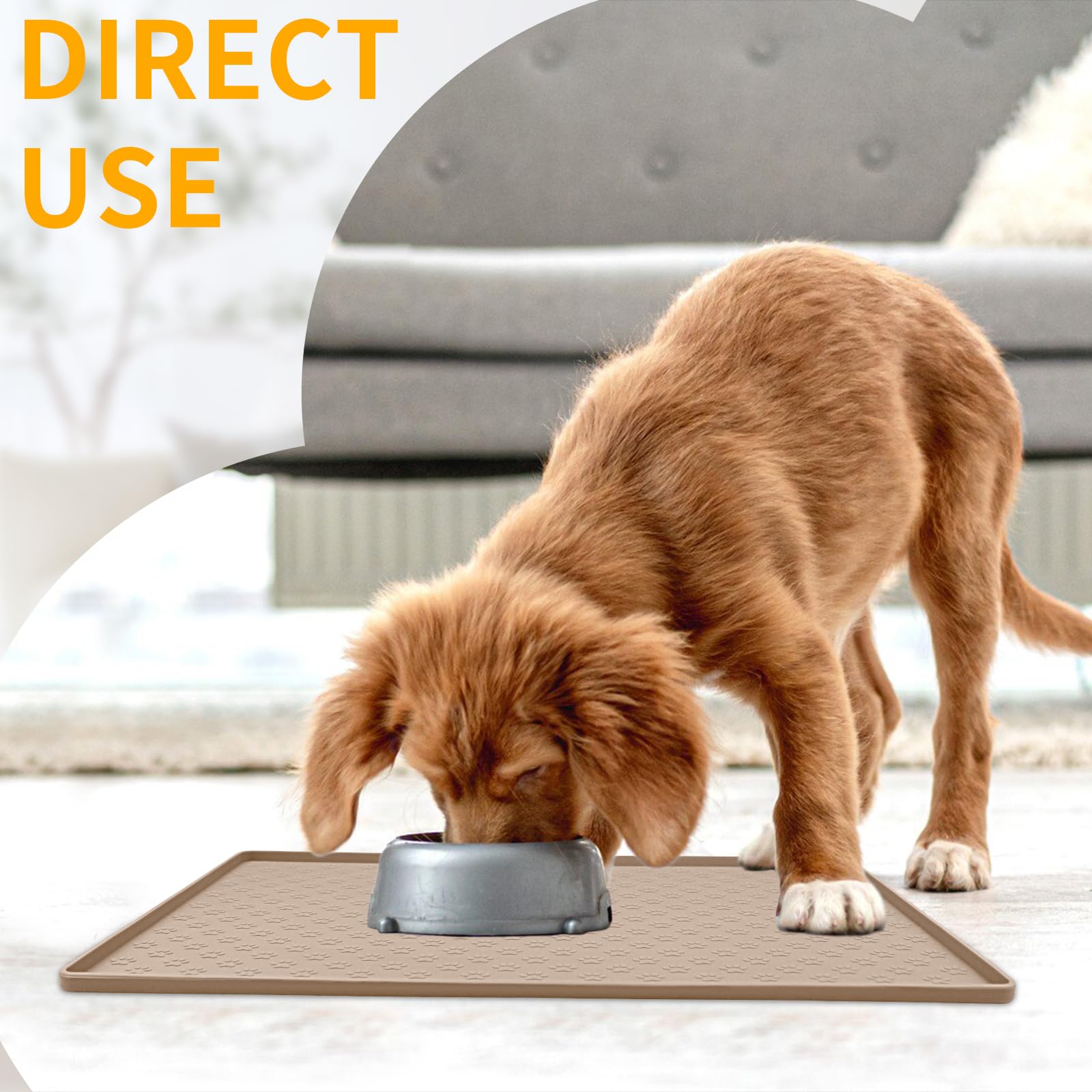 Tapis Ptlom silicone alimentaire, sans danger pour chiens et chats.