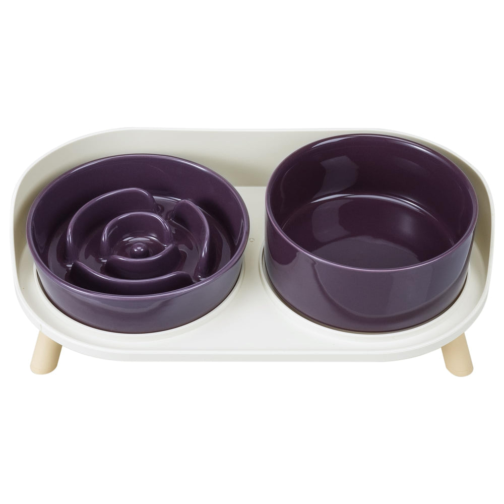 PTOBER gamelle lente surleevee en céramique, ensemble pratique pour repas plus calmes.