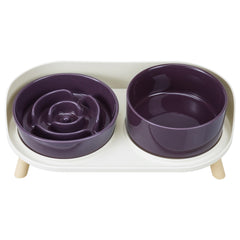 PTOBER gamelle lente surleevee en céramique, ensemble pratique pour repas plus calmes.