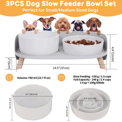 PTOBER support bol élevé pour chien, repas plus confortable.