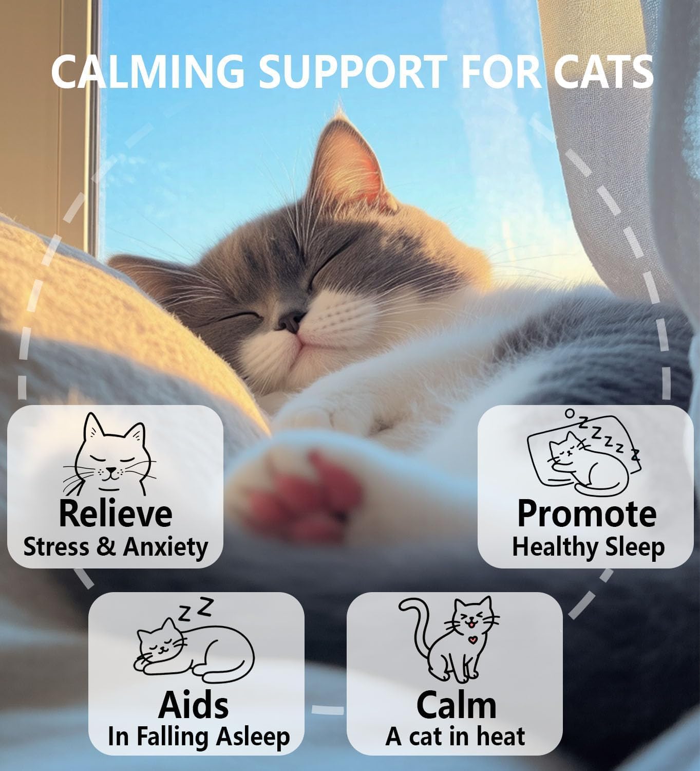 PuPulse Gouttes ingrédients naturels – apaisement en douceur pour votre chat.