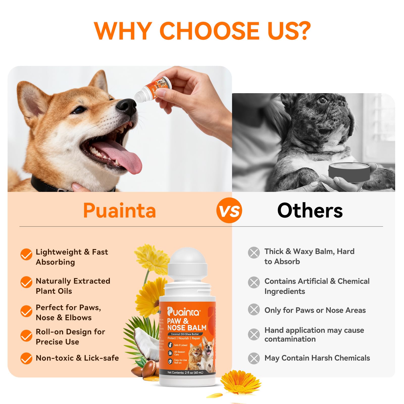 PUAINTA soin-peau-patte jojoba et vitamine E.