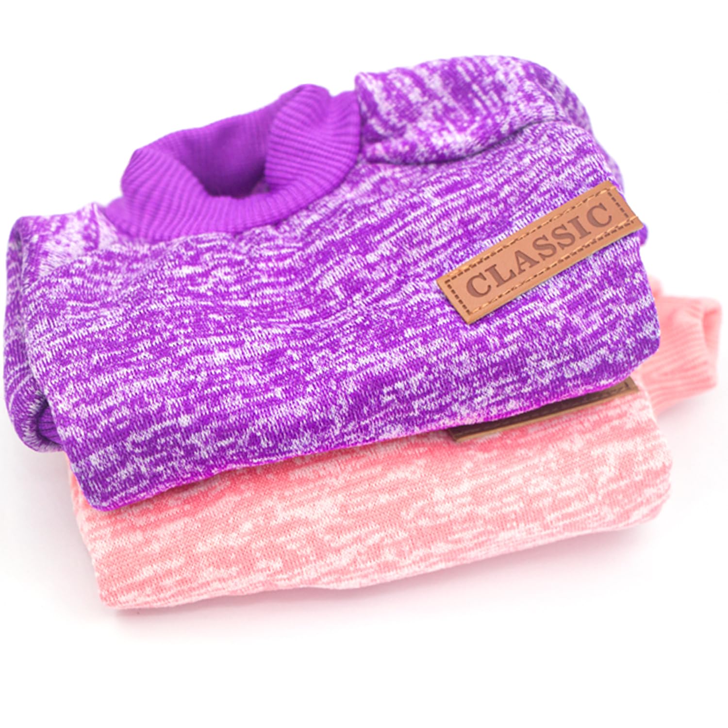 Pull-chien-petit-taille-ensemble-2-pieces-rose-violet, usage intérieur ou extérieur