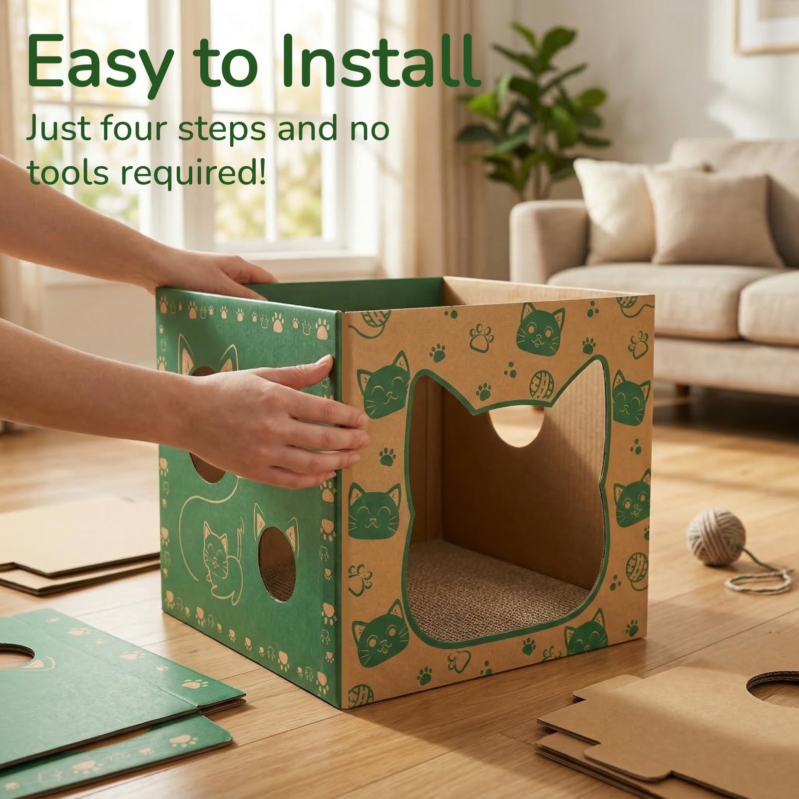 Pumtus design cosy – espace repos et observation pour chat.