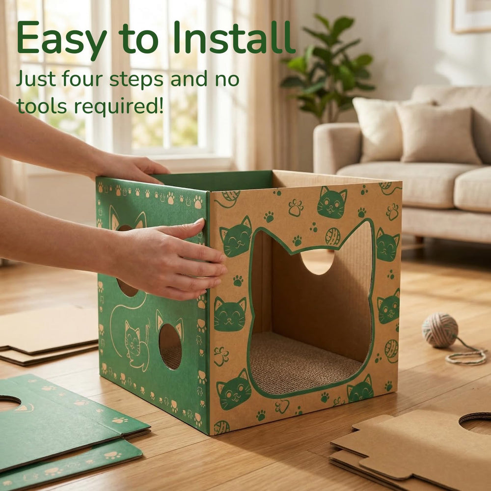 Pumtus design cosy – espace repos et observation pour chat.