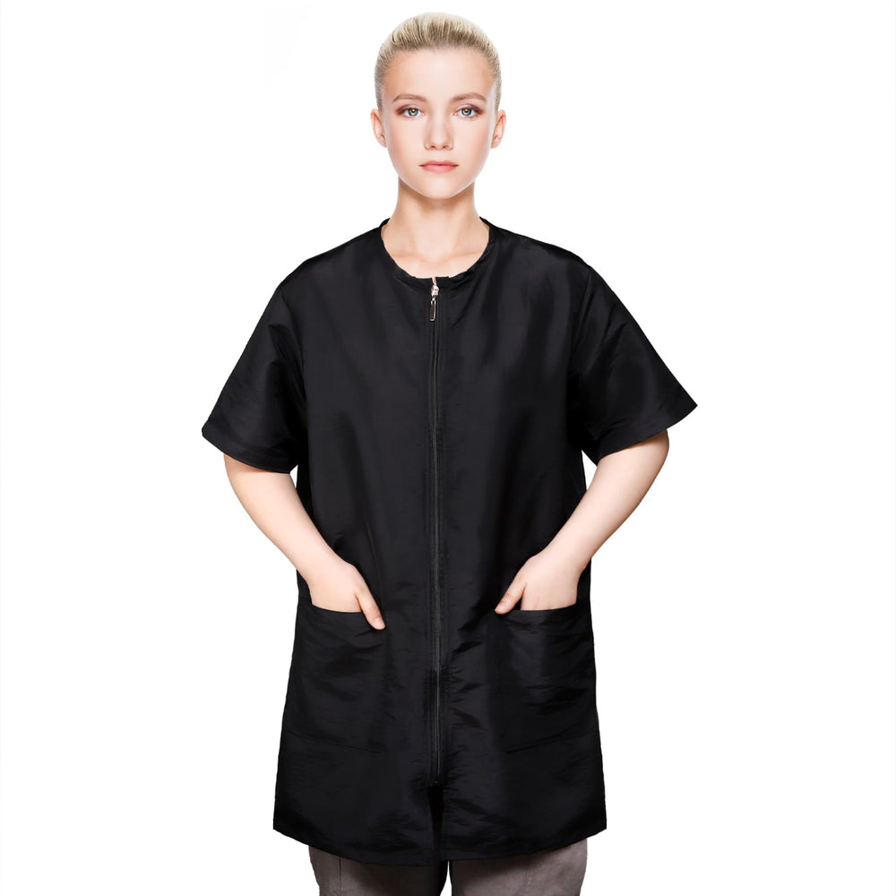 Veste Pumtus toilettage imperméable vue avant, protection contre projections et poils.
