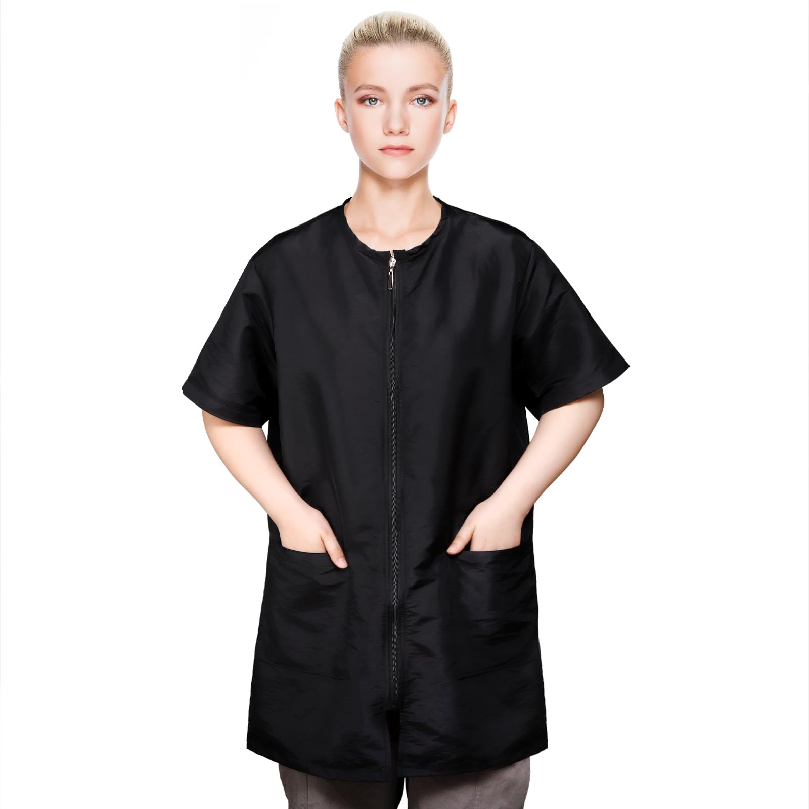 Pumtus vetement travail imperméable pour toiletteur-chien, protège vêtements des éclaboussures et cheveux.