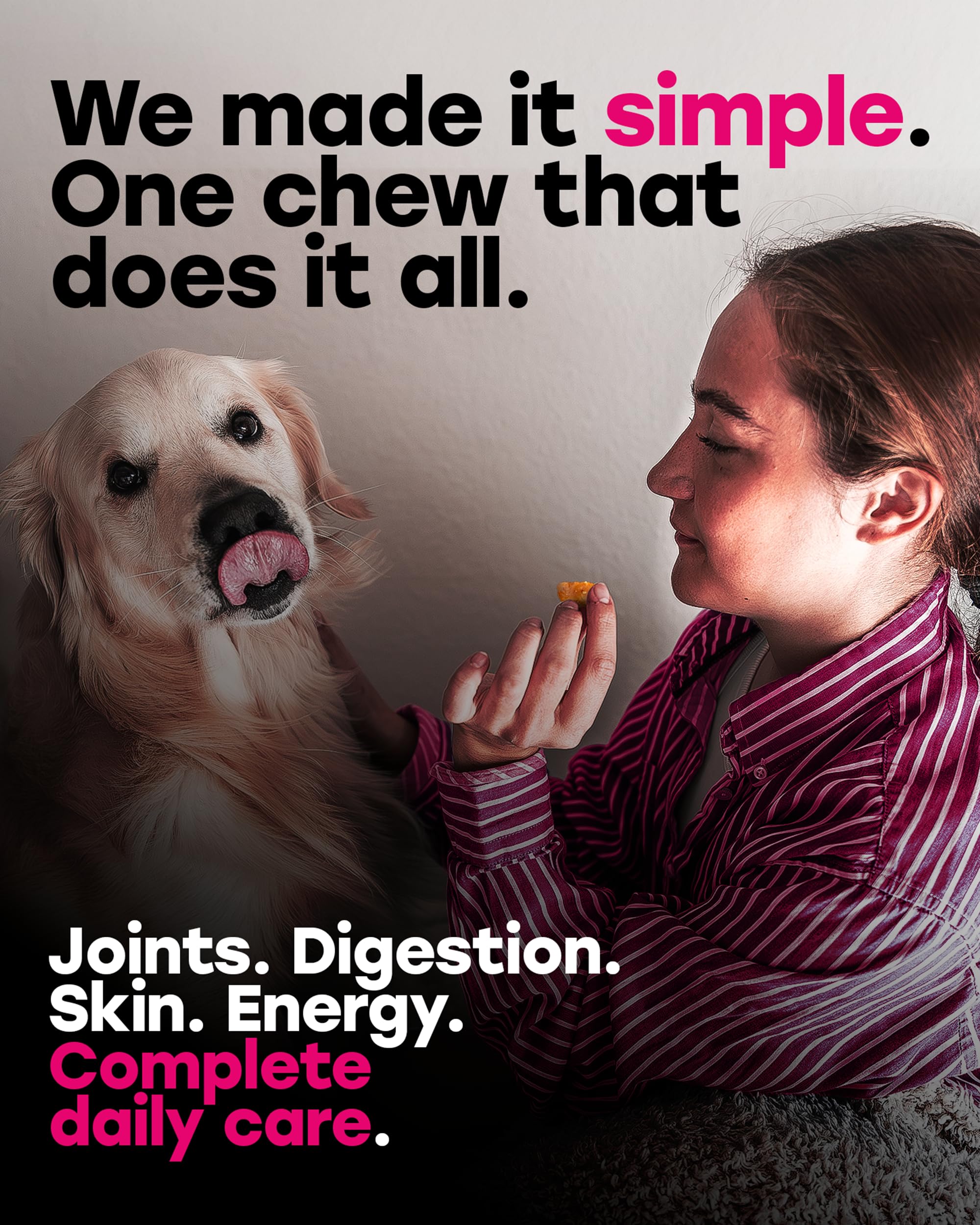 Pup Choice 24-en-1 immunité renforcée avec vitamine E.