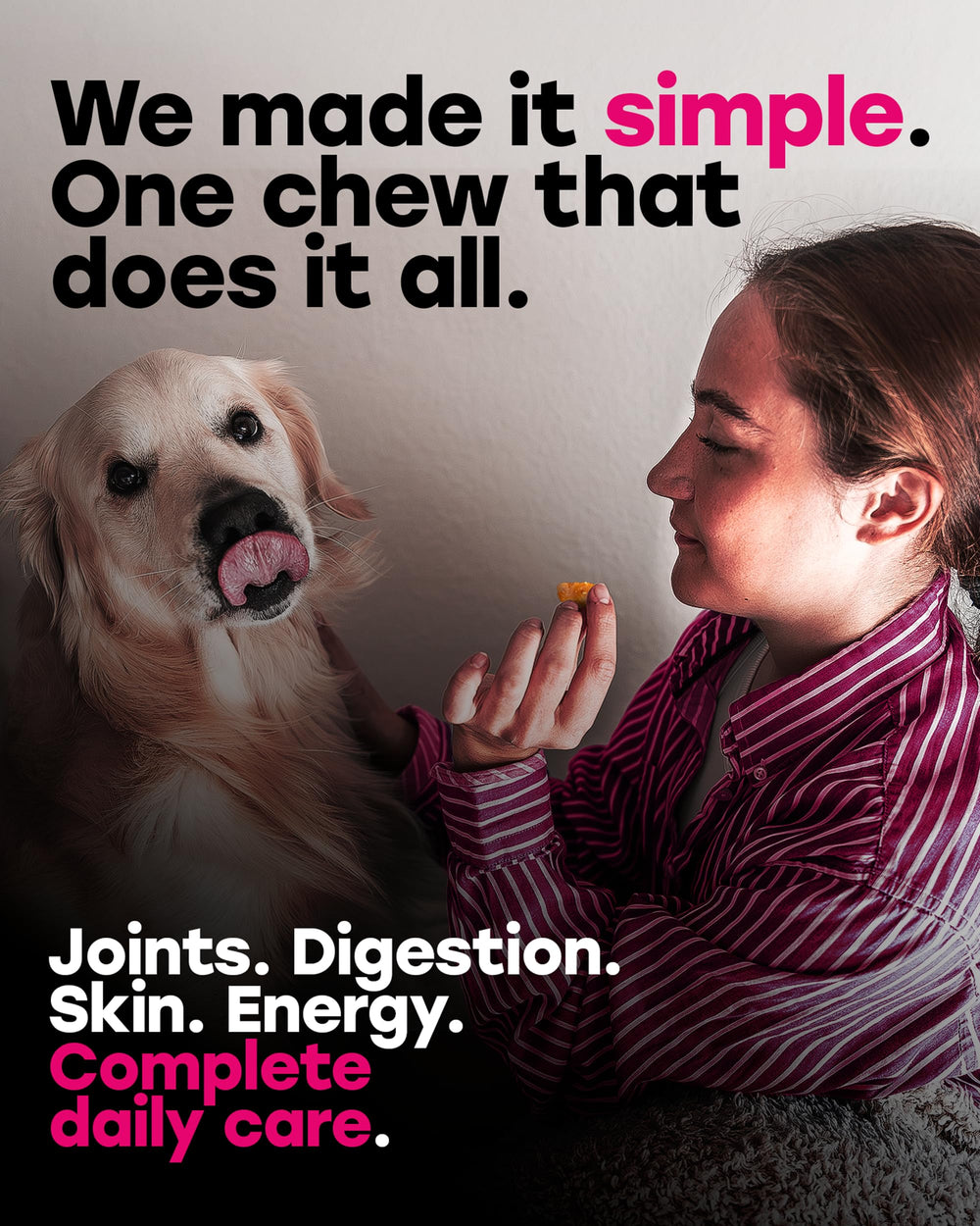 Pup Choice 24-en-1 immunité renforcée avec vitamine E.