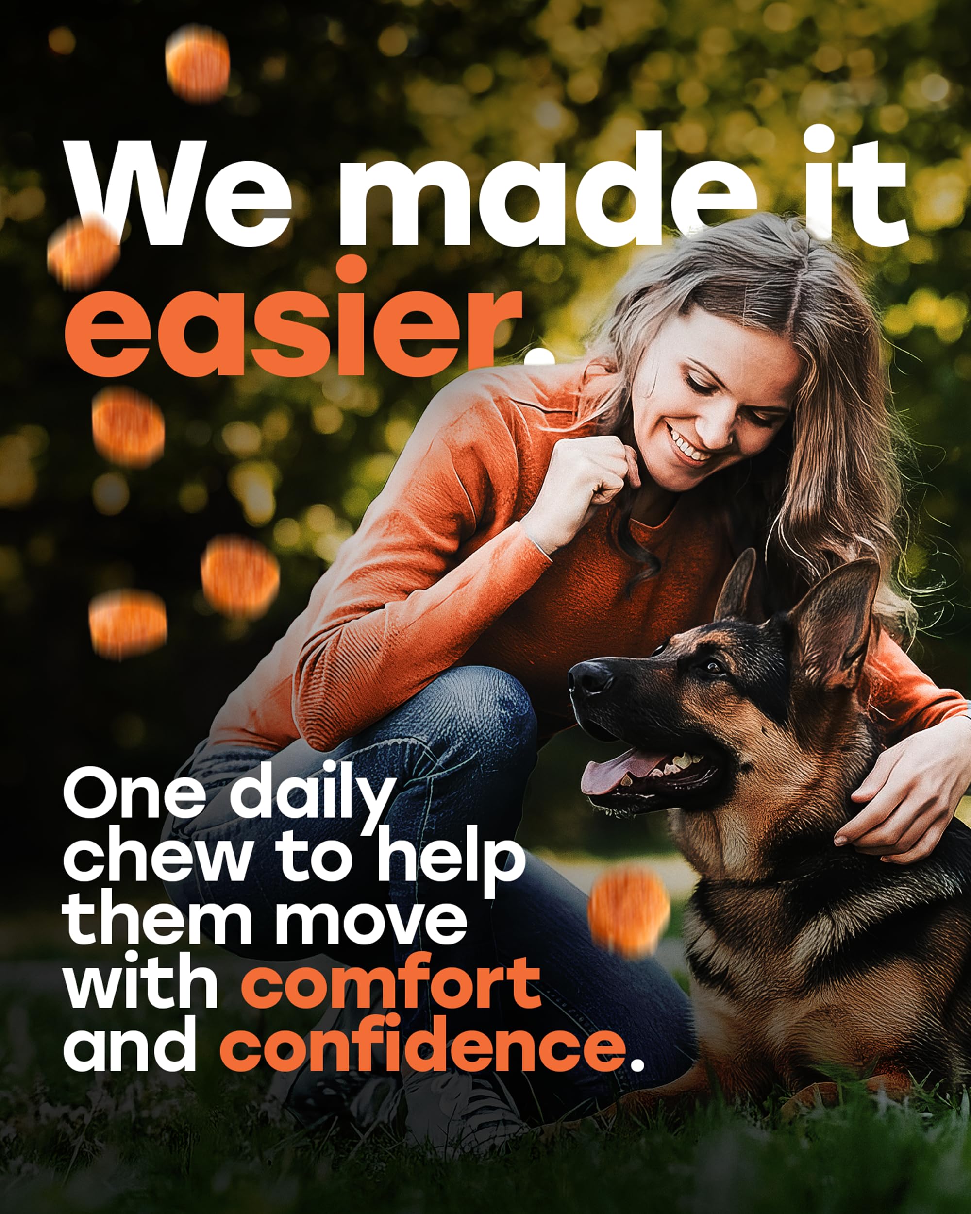 Grand chien Pup Choice Glucosamine — soutien articulations renforcé.