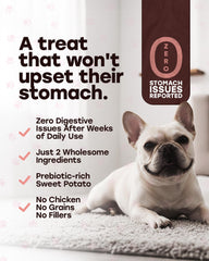 Bouchées patate douce Pup Choice Wild Catch pour digestion et énergie