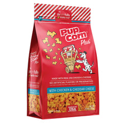 Pup Corn Plus – emballage visible, pratique pour récompenser pendant les séances d'entraînement.