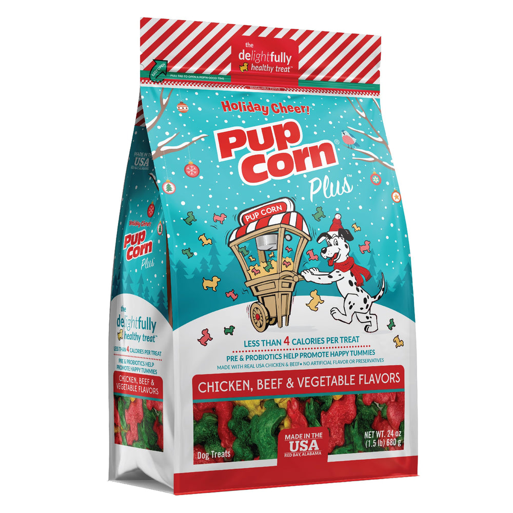 Pup Corn Plus sac 24oz : friandises croustillantes pour récompenser votre chien