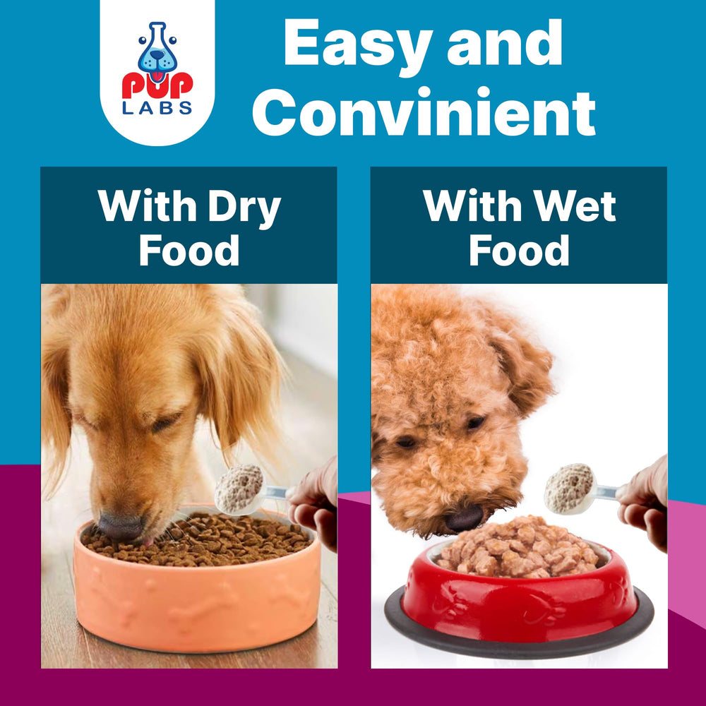 Pup Labs K9 Belly Bliss utilisation-simple: dose prête en quelques secondes