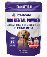 Pup Labs ProDenta: bouteille de poudre dentaire, soutien pratique à l'hygiène dentaire canine.