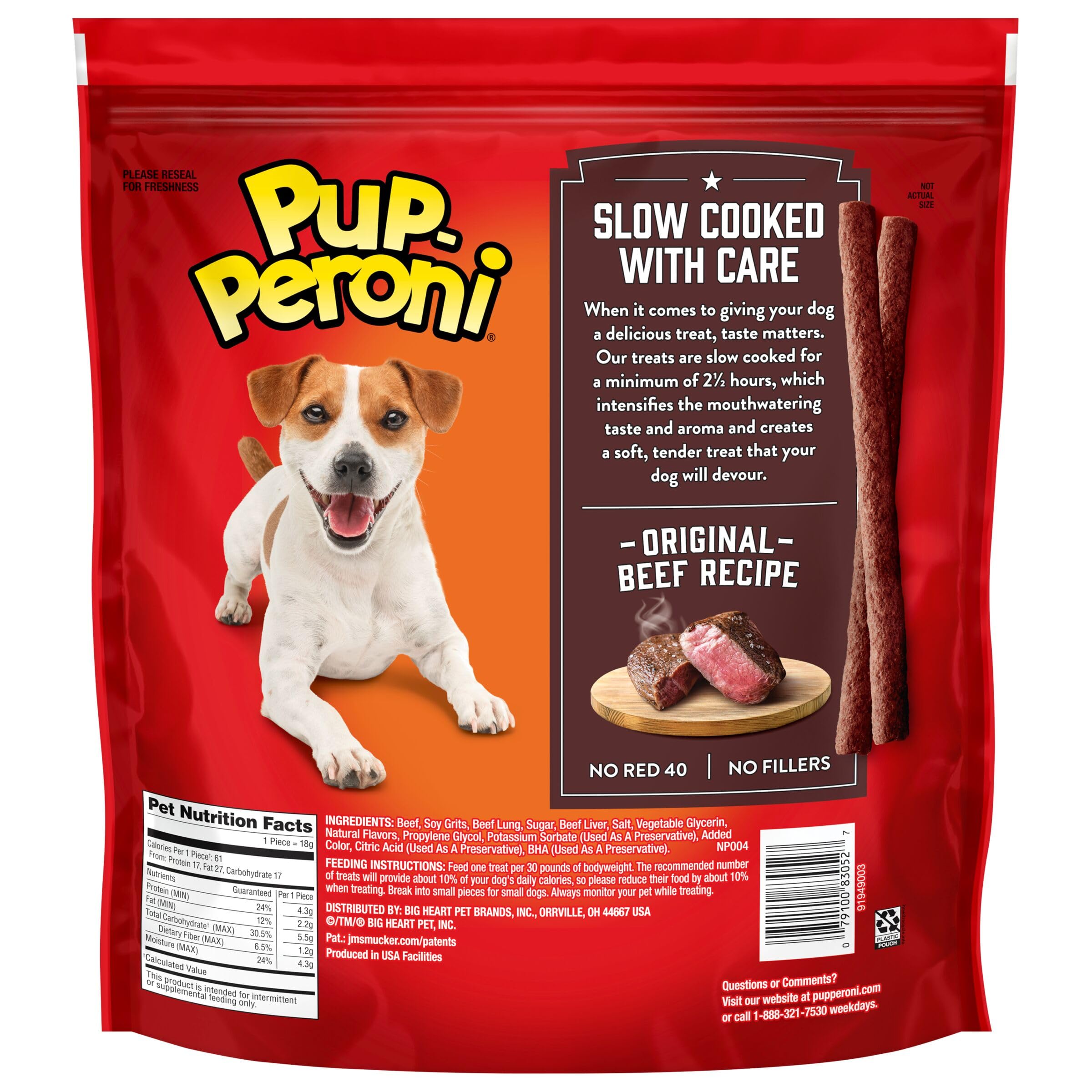Friandises Pup-Peroni sans remplissage inutile.