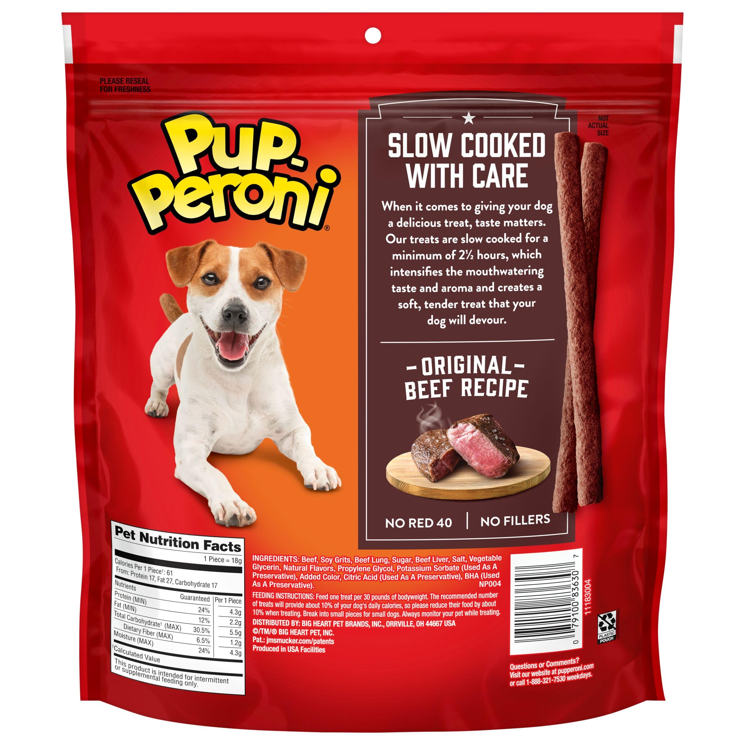 Pup-Peroni Original Boeuf – texture douce facilitant les sessions d'entraînement.