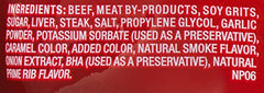 Fabrique9 e0 Spanish Fork, Utah, Pup-Peroni Prime Rib assure trae7abilite9 et origine.
