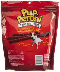 Texture tendre de Pup-Peroni Prime Rib, idéale pour l'entraeenement des chiens.