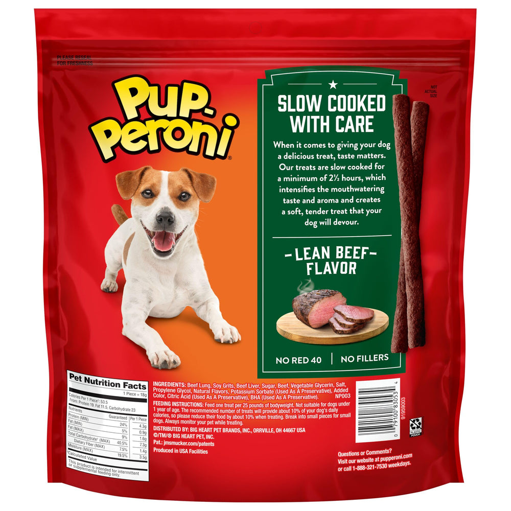 Sac Pup-Peroni de 38 oz prêt à l'emploi.