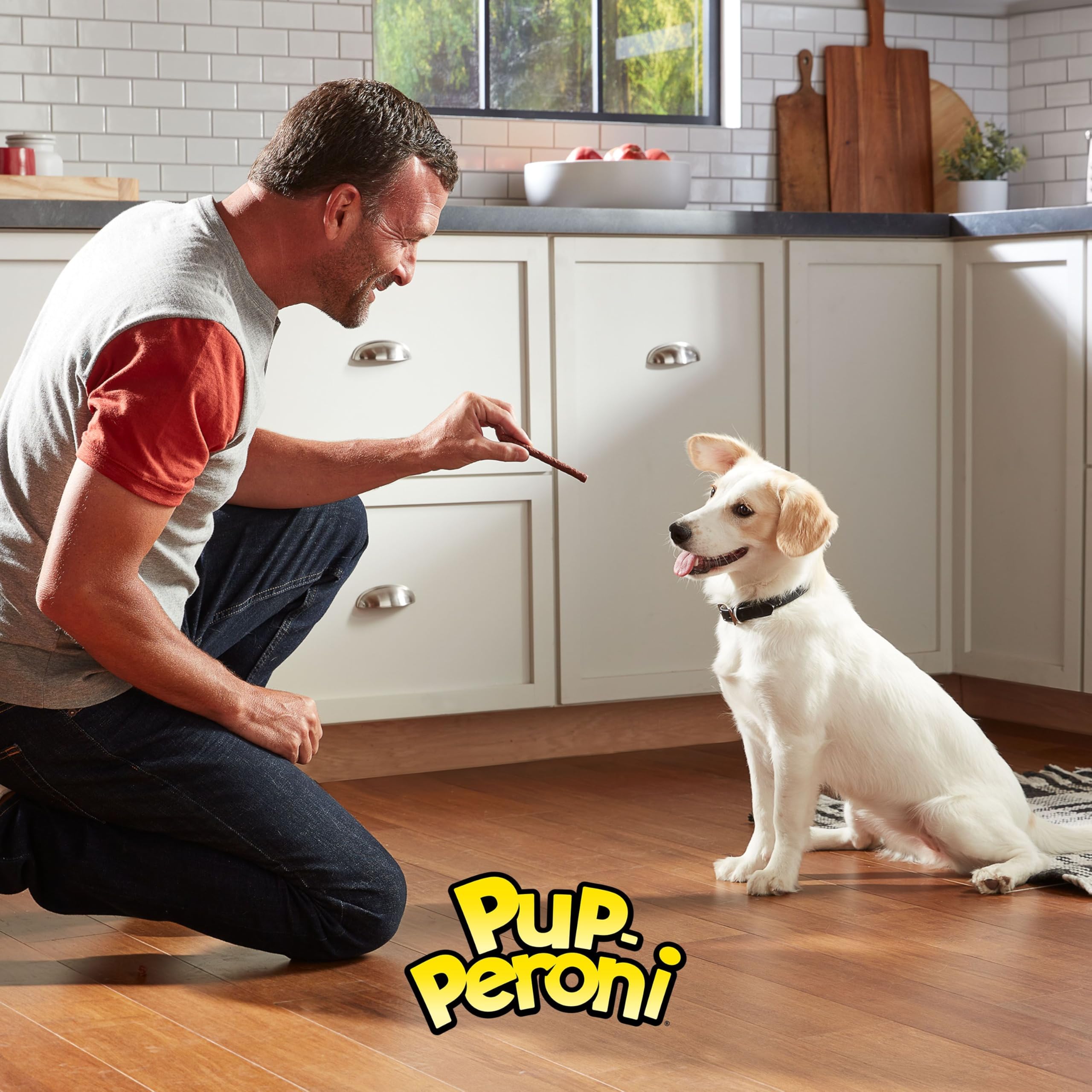 Pup-Peroni sachet boeuf maigre portionné pour déplacements.