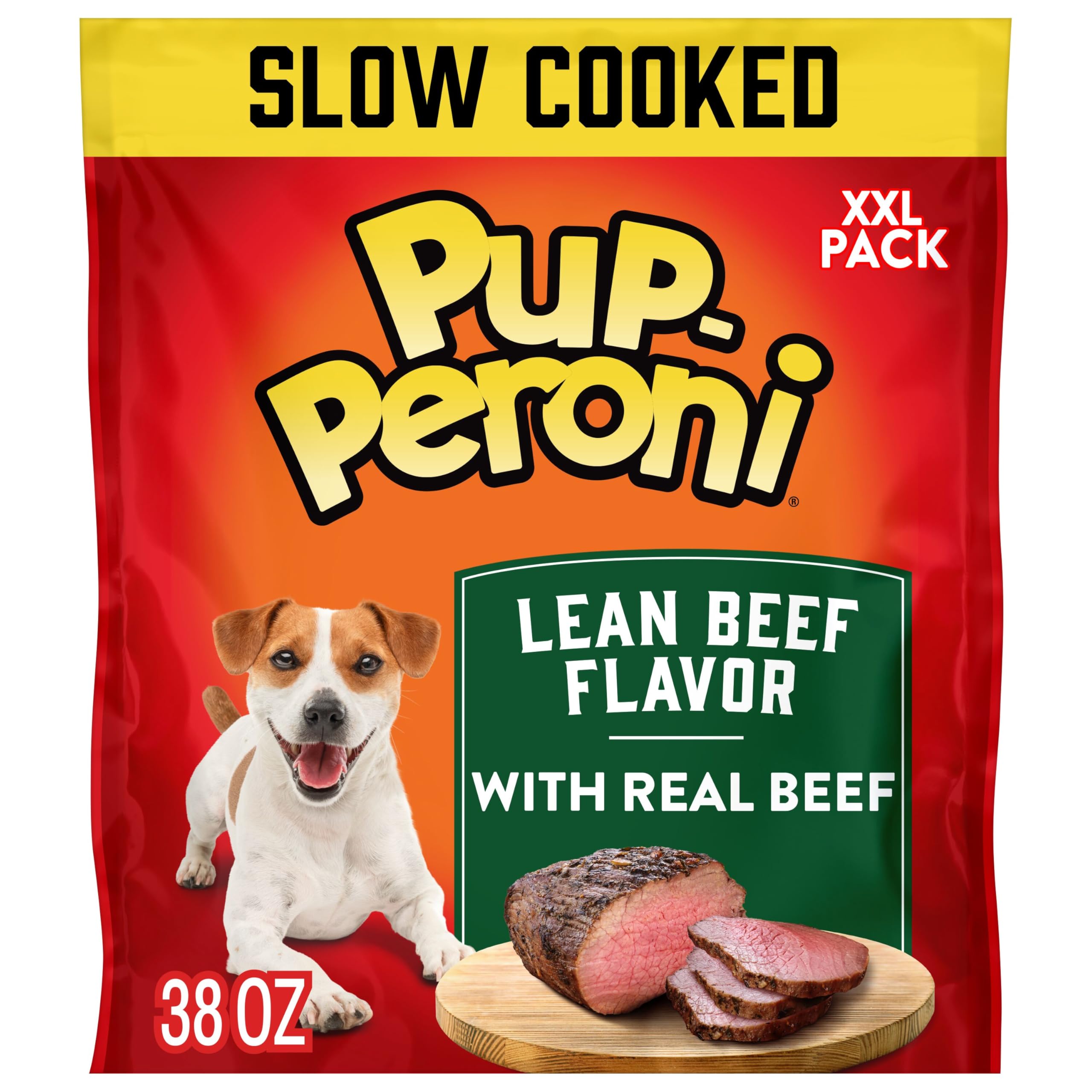 Friandises Pup-Peroni au boeuf maigre dans le sachet, goût appétissant.