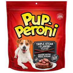 Pup-Peroni Triple Steak: texture tendre et cuisson lente pour mastication agréable