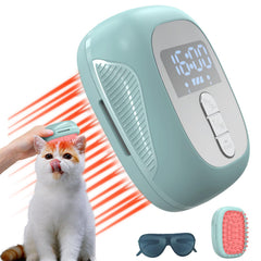 PUPCA brosse laser rouge pour animaux, améliore la pénétration lumineuse jusqu’à la peau.