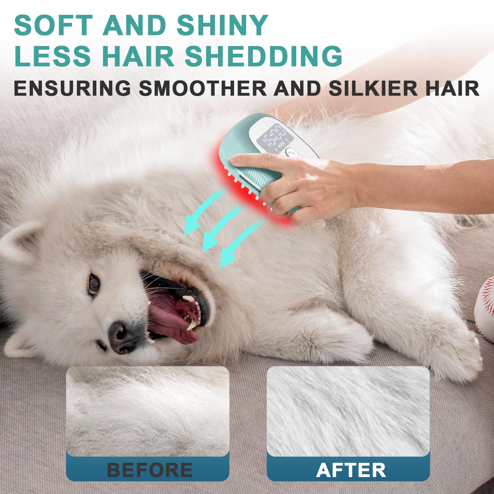 PUPCA brosse poils longs et courts, convient à toutes tailles.