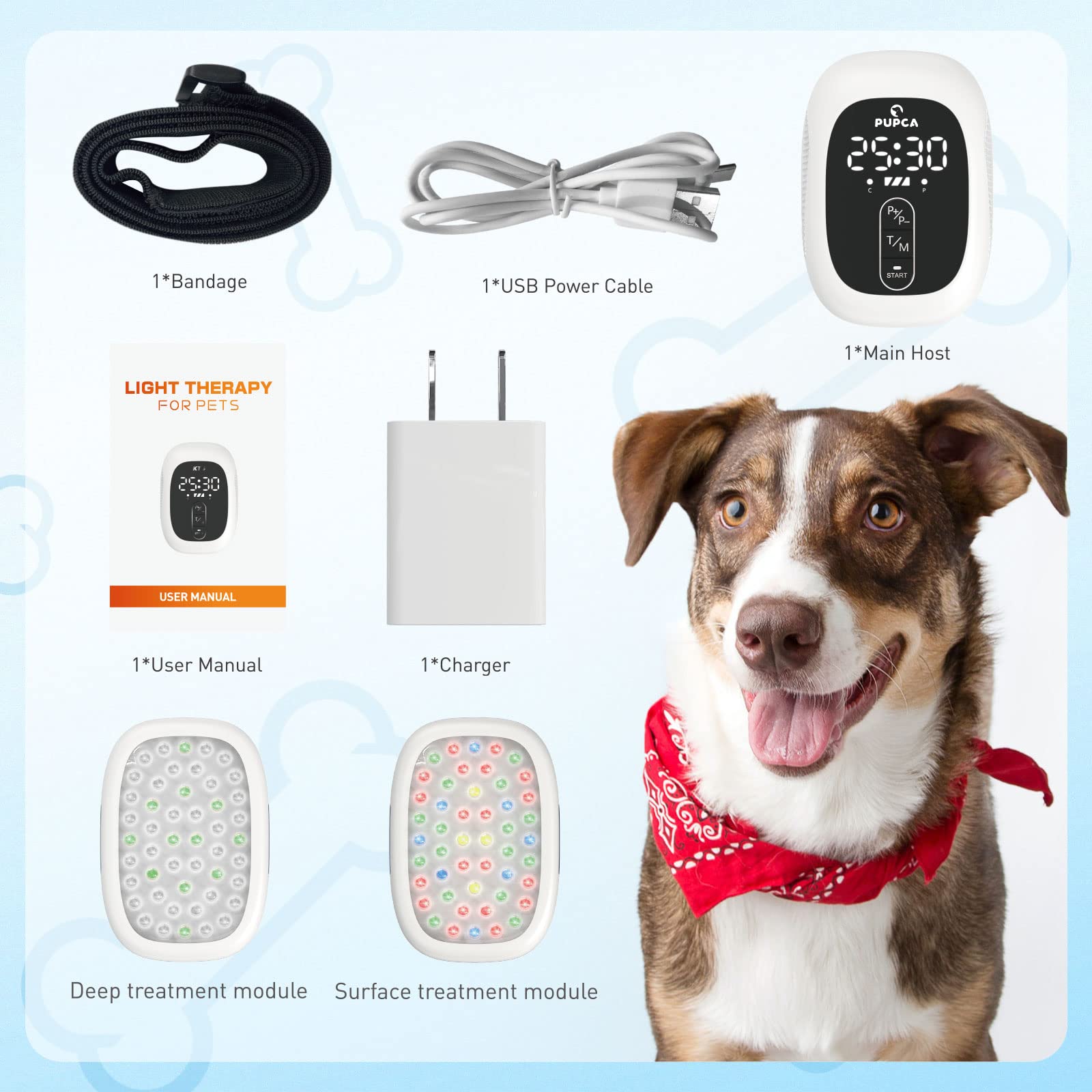 PUPCA ensemble d’accessoires et manuel, prêt à démarrer