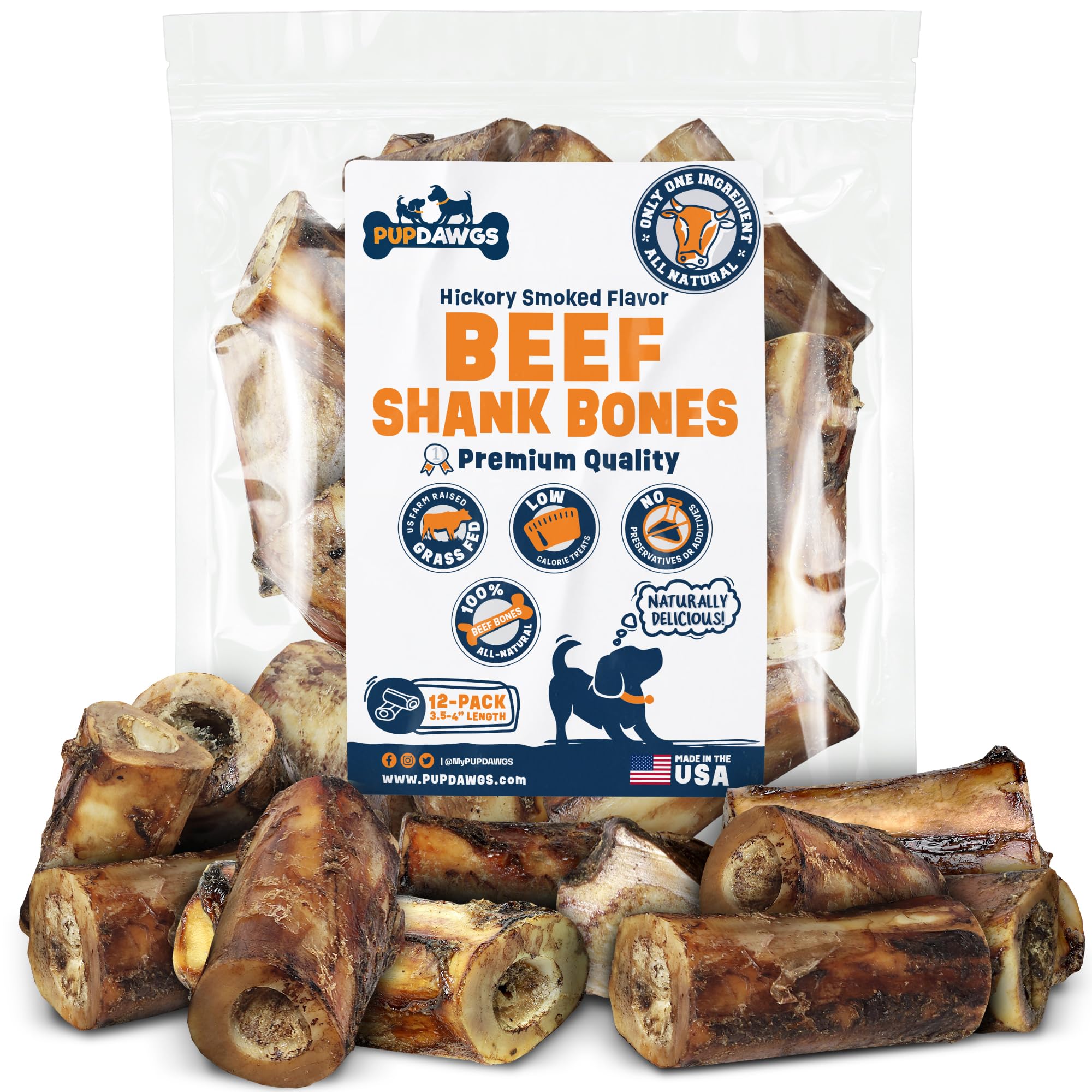 PUPDAWGS moelle boeuf tranche moyenne, mastication durable.