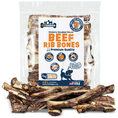 PUPDAWGS os-de-rib-boeuf-8-10-pouces, mastication prolongée pour chiens agressifs.