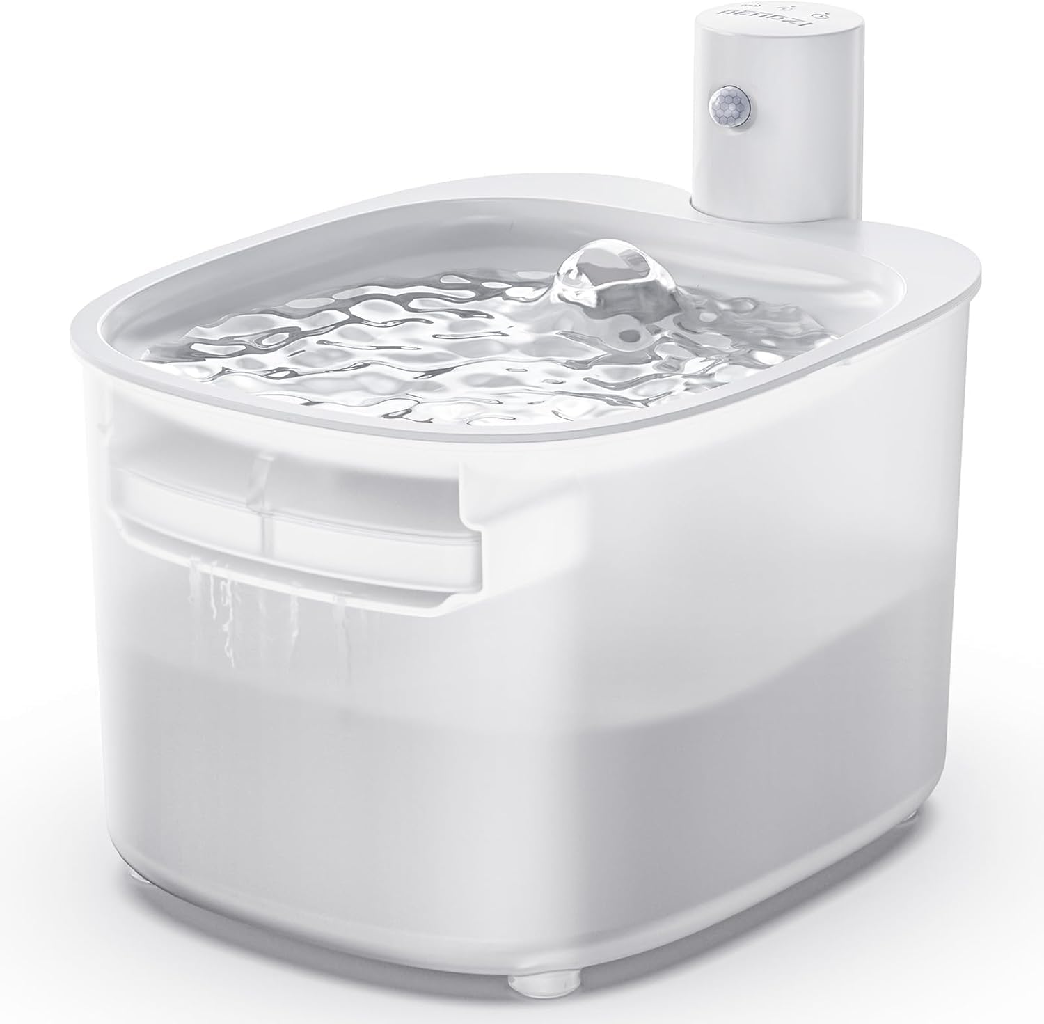 PUPERCI fontaine-eau-chat-sans-fil, utilisation flexible et silencieuse.