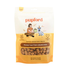 Pupford Crunchies emballage édition limitée, récompense pratique pour chien.