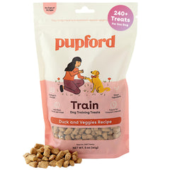 Friandises Pupford pour l'entraînement, canard et légumes, bouchées petites et pratiques