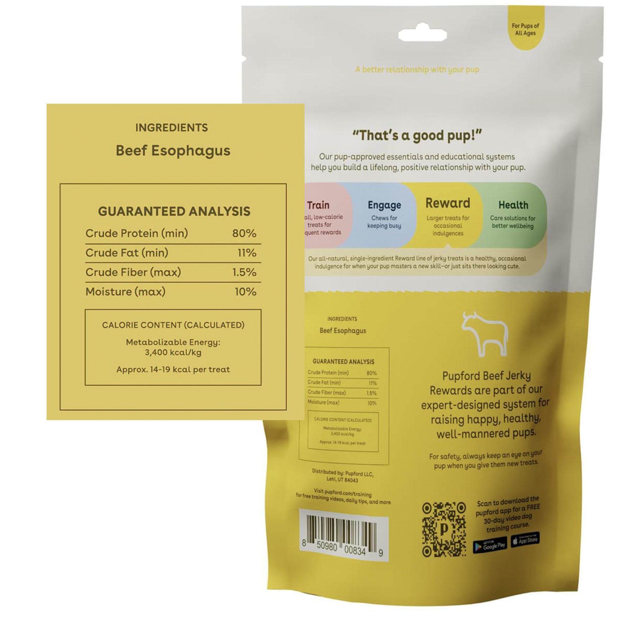 Pupford, ingredients simples sans additifs, option saine pour chiens et chiots