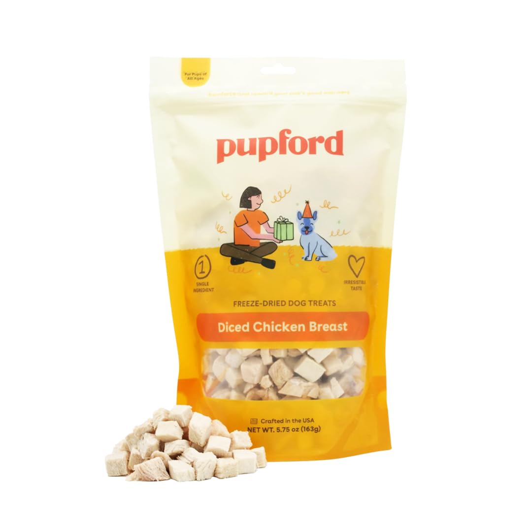 Pupford Poitrine Poulet Seche 3oz, récompense idéale pour l entraînement.