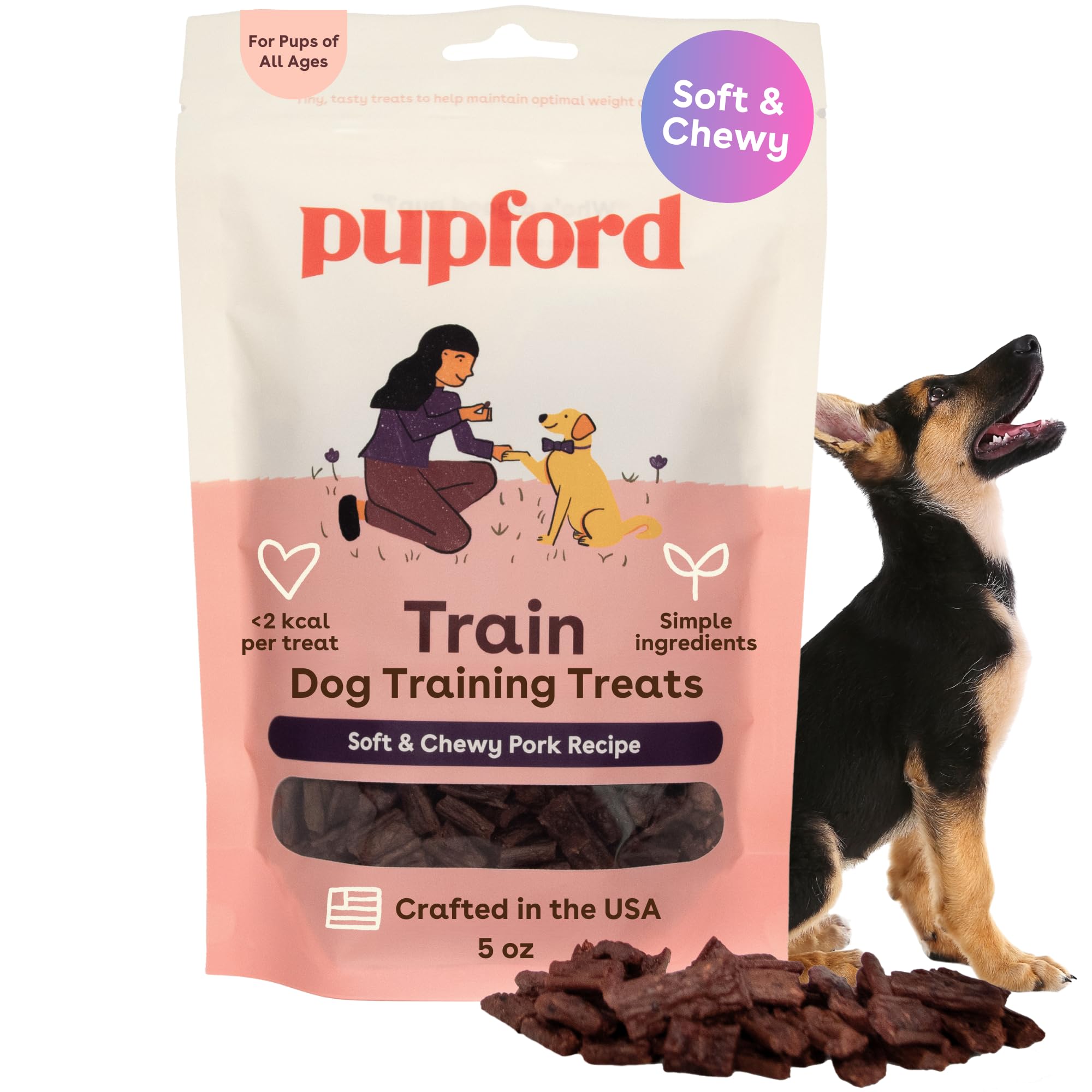 Pupford Soft & Chewy – emballage pratique pour l'entraînement.