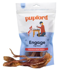 Pupford Tendons de bœuf: emballage quatre pièces pour chiens et chiots.