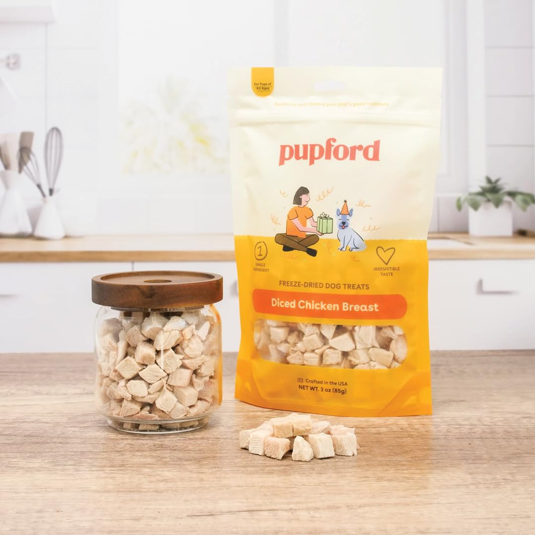 Pupford Texture Viande Poulet : récompense savoureuse pour chiots.