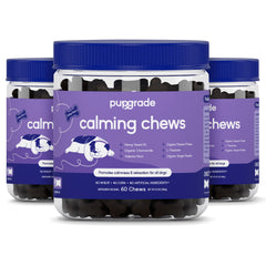 PupGrade Calming Chews – emballage pratique pour la détente canine.