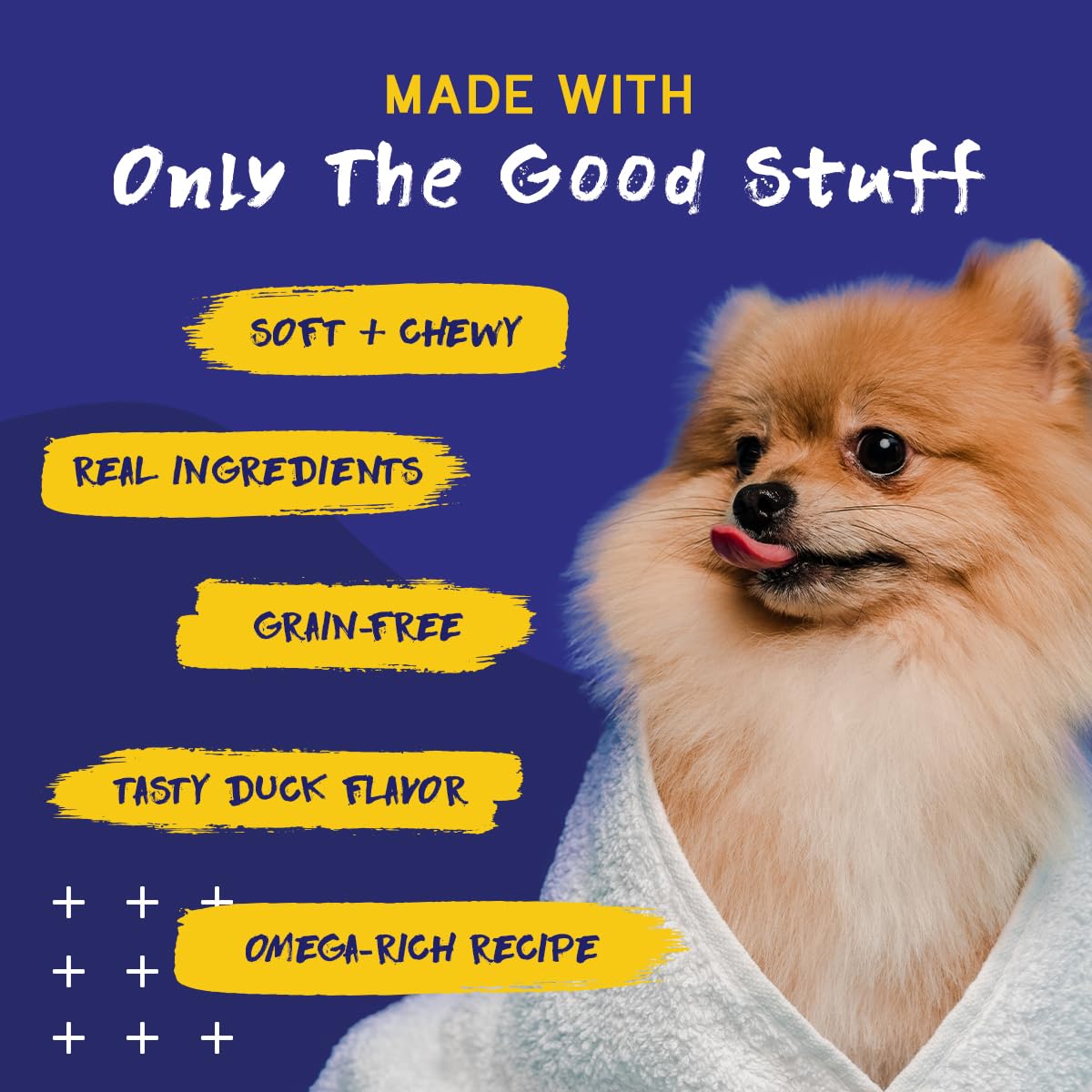 PupGrade pelage brillant et peau saine grâce aux huiles et nutriments.